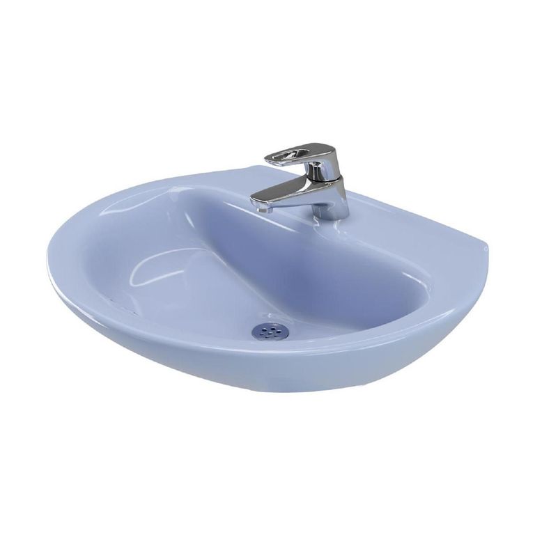 Lavamanos Sobre Pedestal Milano Azul