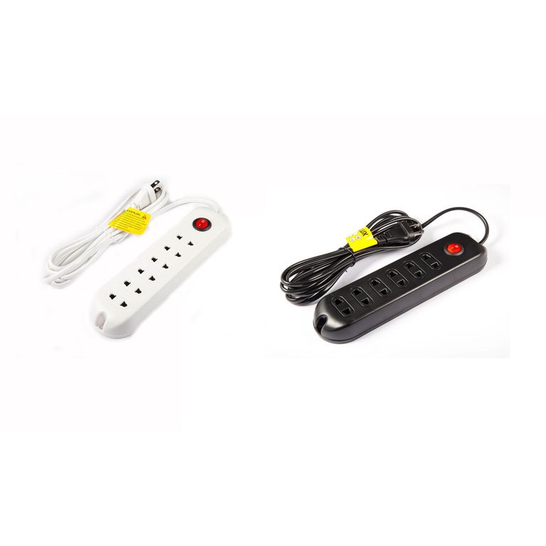 Set Extension 6 Tomas Universal 3m Negro y Blanco