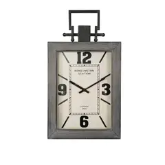 JUST HOME COLLECTION - Reloj de Pared Recta London 30x53cm Gris