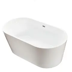 SENSI DACQUA - Tina Freestanding de Baño Acrílico Ovalada 148x75x57cm