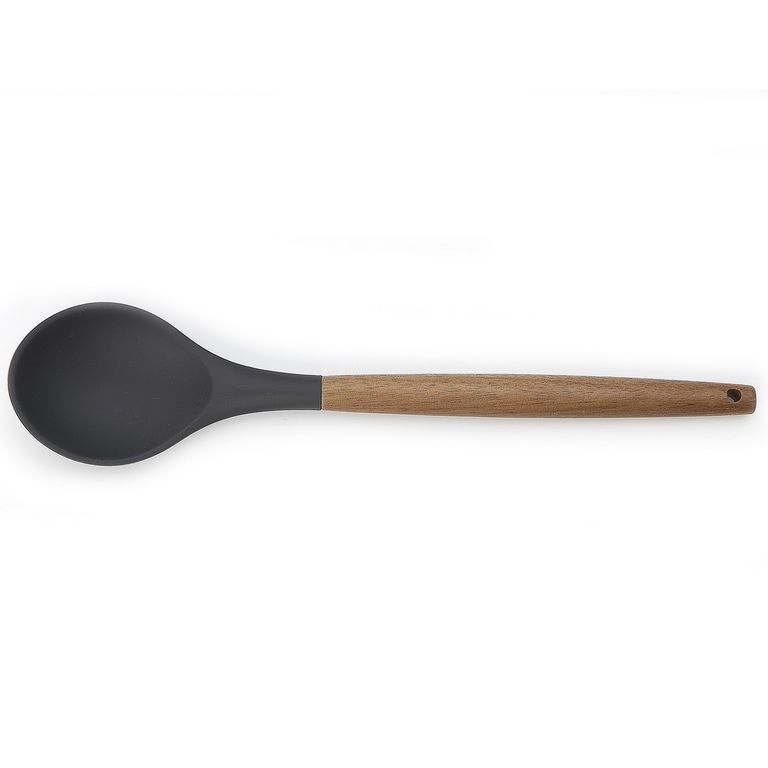 Cucharón Silicona Mango de Madera
