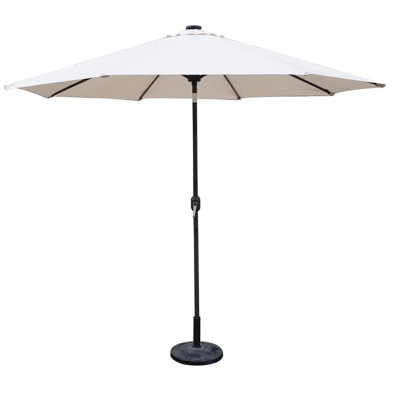 Sombrilla para Terraza con Luz Led Taupe 2.7m - No incluye base