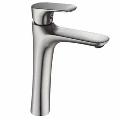 SENSI DACQUA - Llave de Lavatorio Monomando Alto Niquel Vittorio