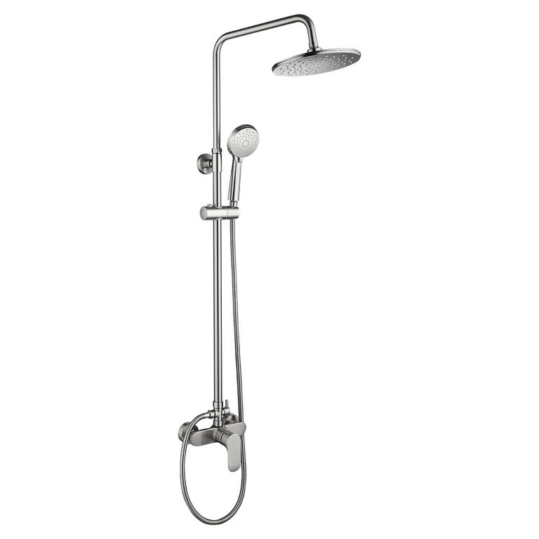 Columna Ducha Blanco Niquel Vitto