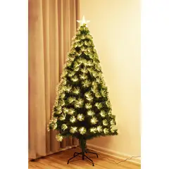 DEAR SANTA - Árbol de Navidad 210cm Fibra Óptica Verde