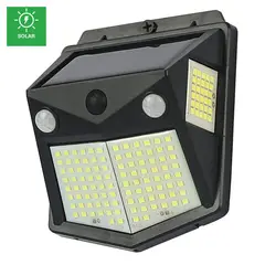 DAIRU - Braquete De Pared Exterior Solar Led Clásico Ip65 Negro