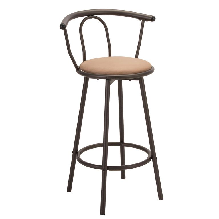 Silla Bar alta giratoria Negro