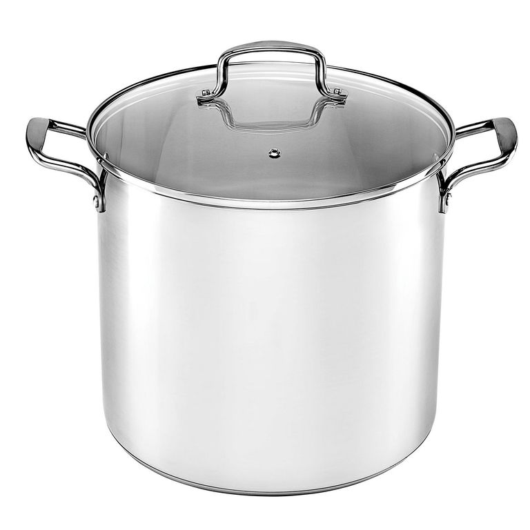 Olla Inoxidable Tapa de Vidrio 30cm