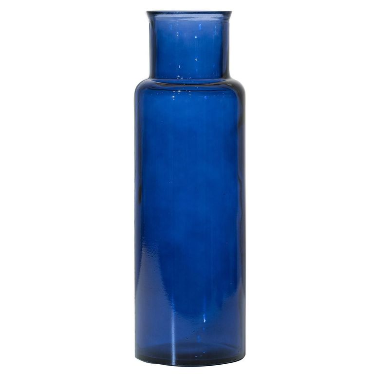 Jarrón Noa Vidrio Azul 15x45x15cm