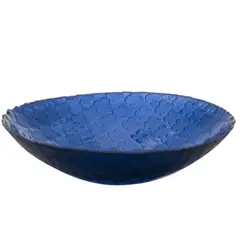 VIDRIOS SAN MIGUEL - Bowl Vidrio Azul 40x10x40cm