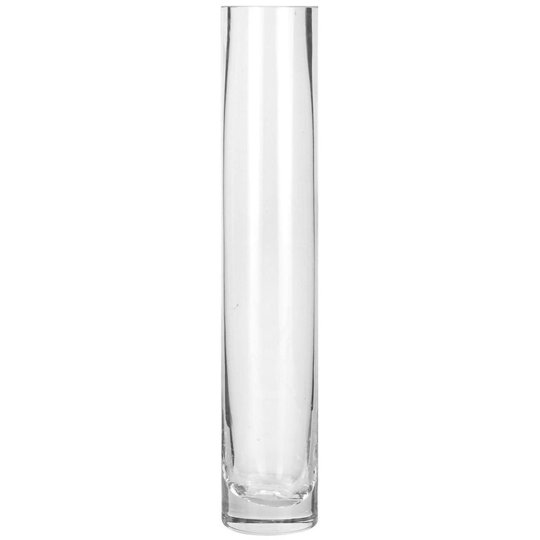 Florero Uniflor Vidrio Transparente 5.5x30cm