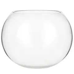 JUST HOME COLLECTION - Florero Pecera Vidrio Transparente 20x15.6cm