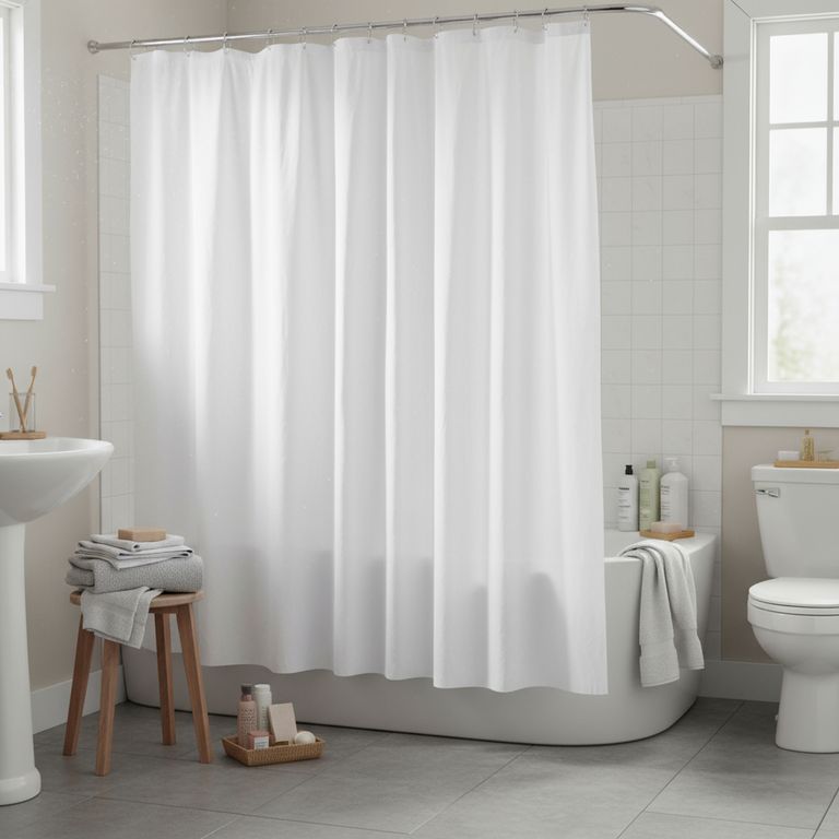 Forro de Cortina de Baño Blanca 140x200cm
