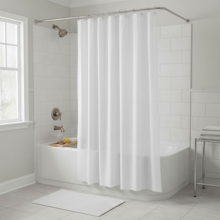 Forro de Cortina de Baño Transparente 178x180cm