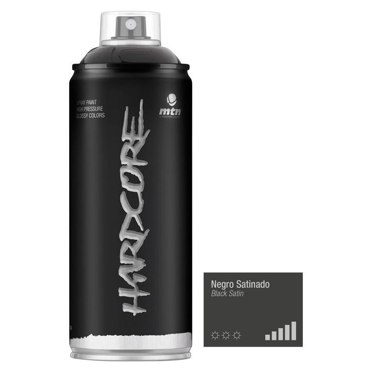 Pintura Spray Negro Satinado 400ml