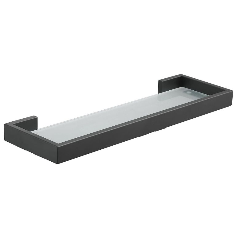 Repisa de Vidrio NewYork Negro Mate