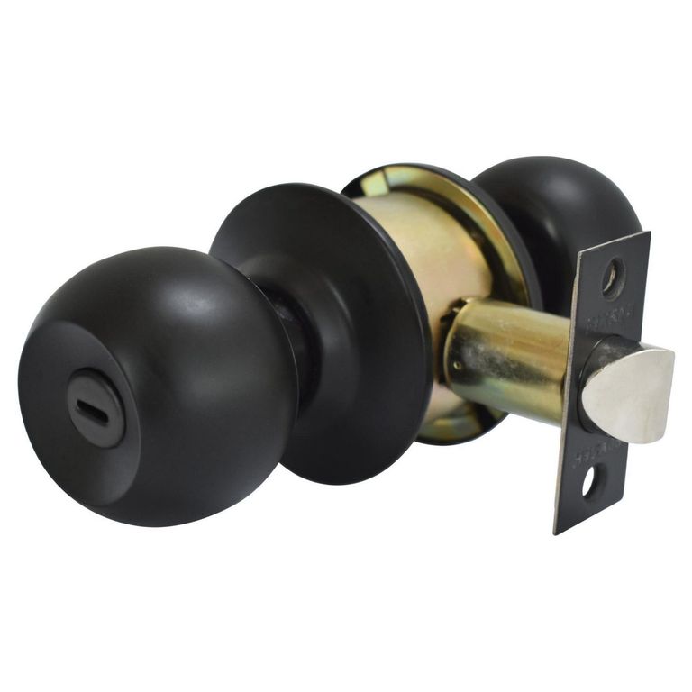 Cerradura de Pomo Baño Negro
