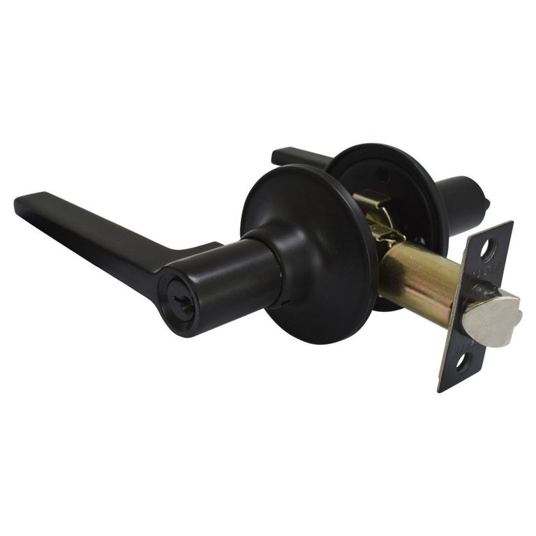 Cerradura de Manija Dormitorio Moderna Negro