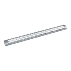 HALUX - Prisma LED con Rejilla Silver 2x22W Luz Fría