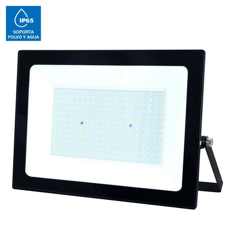 Reflector 200W Luz Cálida Negro Halux