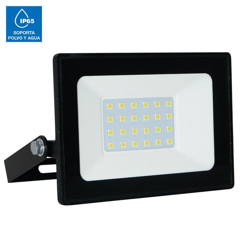 Reflector Luz Fría Negro 20W Halux