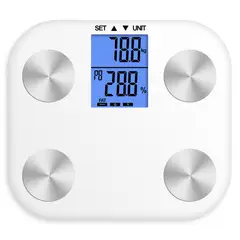 JUST HOME COLLECTION - Balanza Digital Con Pantalla Lcd Blanco