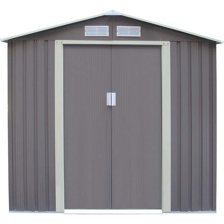 Caseta de Jardin Metal Gris 201x190x121cm