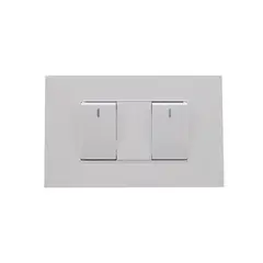 HALUX - Conmutador Doble Cygnus Blanco