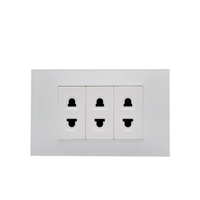 Tomacorriente Triple Polaris Blanco