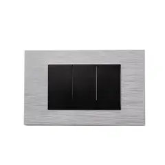 HALUX - Tapa ciega Andromeda Metalico Negro