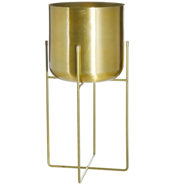Maceta con Pata Metal Dorado 45 cm