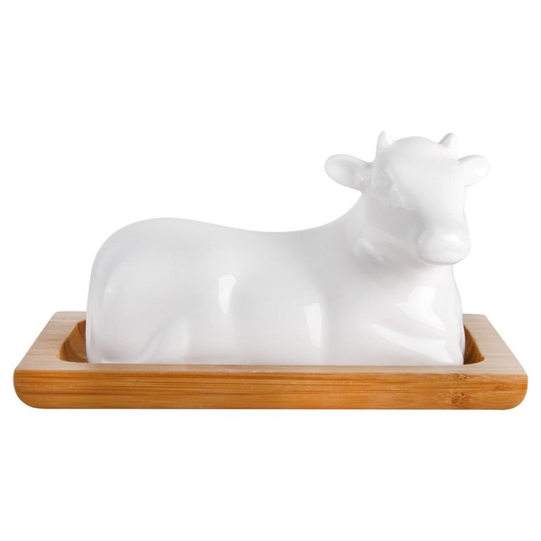 Mantequillera Porcelana Vaca