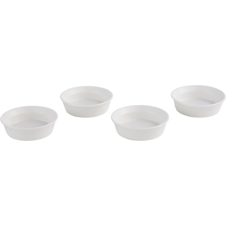 Set 4 Pocillos Blanco 9cm