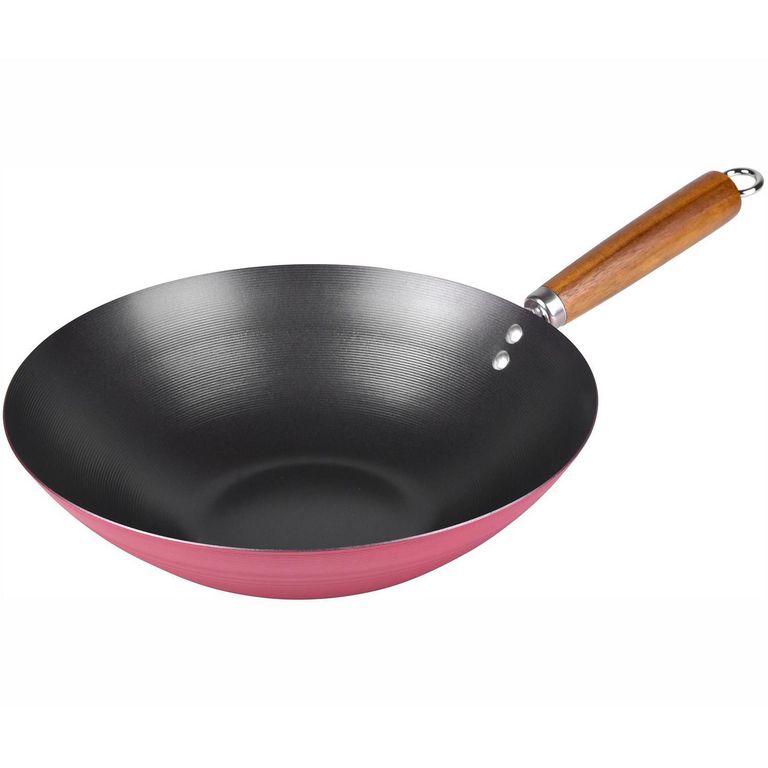 Wok Antiadherente Mango de Madera 30cm