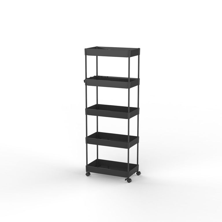 Carrito Organizador Multiuso 5 Niveles Negro