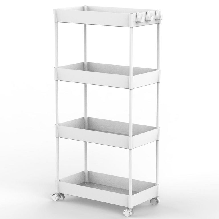 Carrito Organizador Multiuso 4 Niveles Blanco