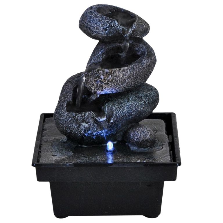 Fuente de Agua Lagos a Pilas Poliresina/Polipropileno 13.3x18.5x13.3cm