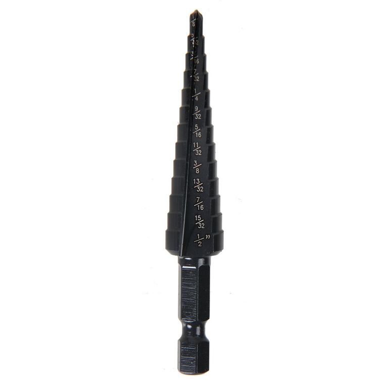Broca Escalonada Acero 1/8" 1/2" Ubermann