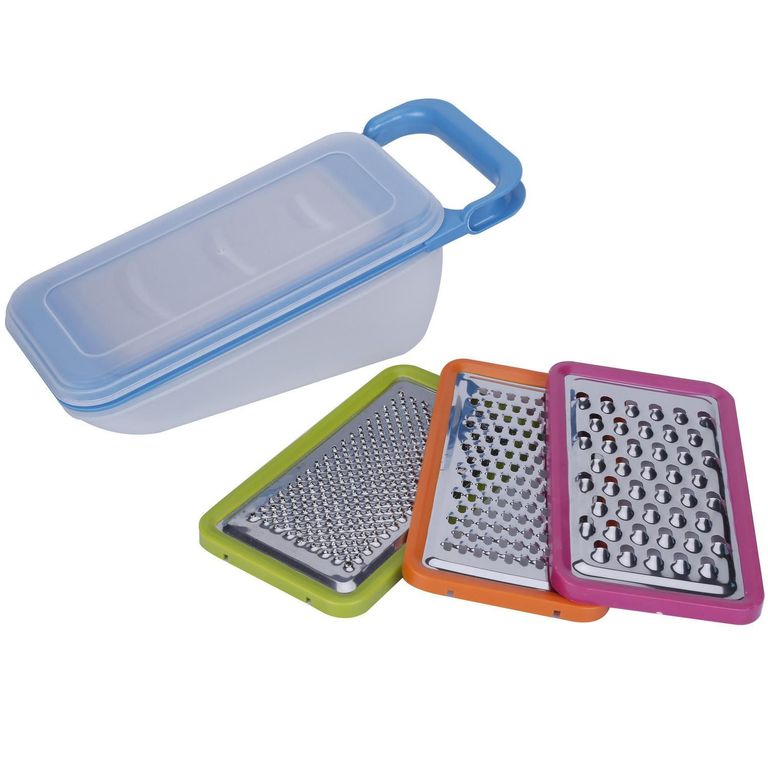 Set 4 Piezas Rallador con Contenedor
