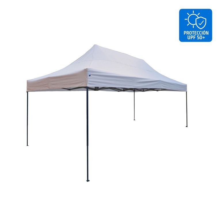 Toldo Plegable 3x4,5m Protección UPF 50+ Blanco