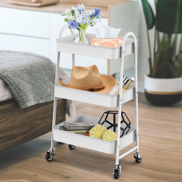 Carrito Organizador 3 Niveles Blanco