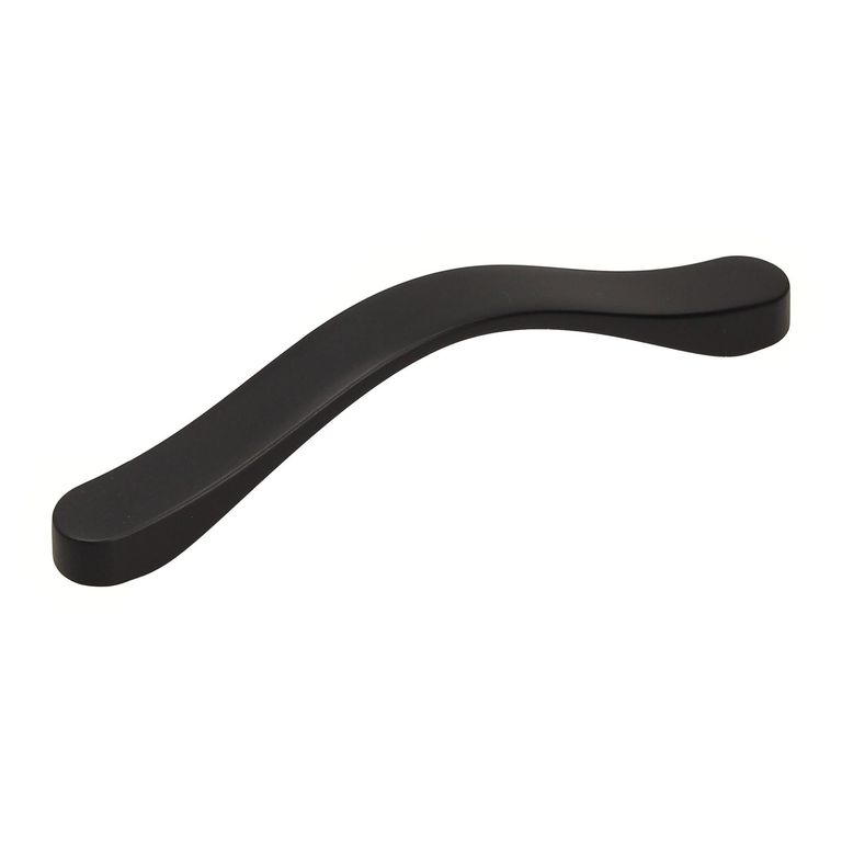 Tirador de Asa ZAMAK Negro Mate UU16 128 mm.