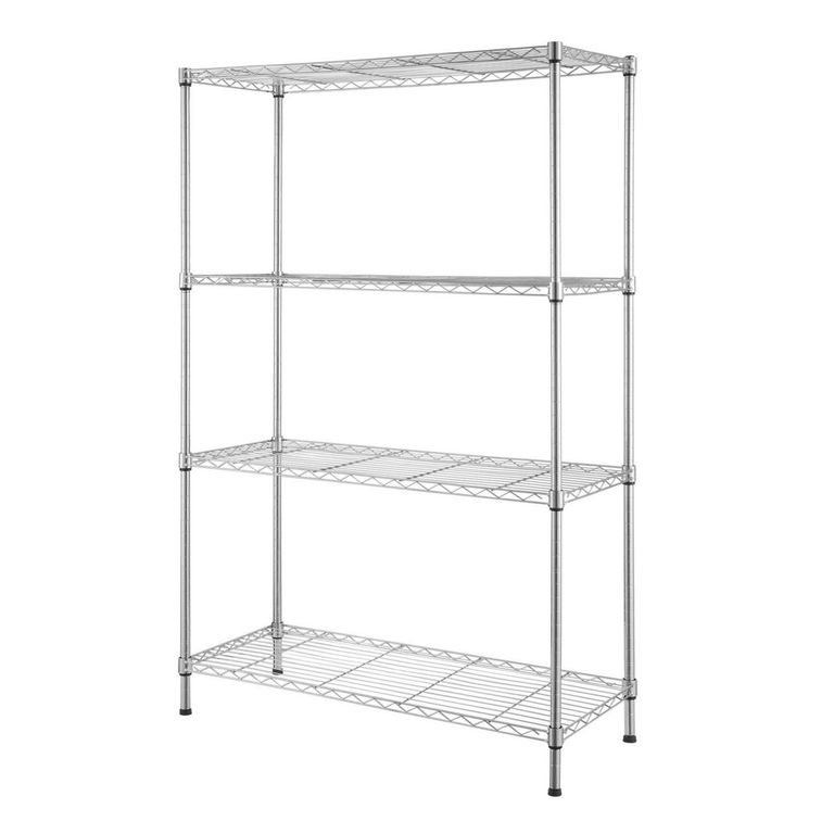 Estante Metal 4 Niveles 137x90x35cm Gris 50 kg