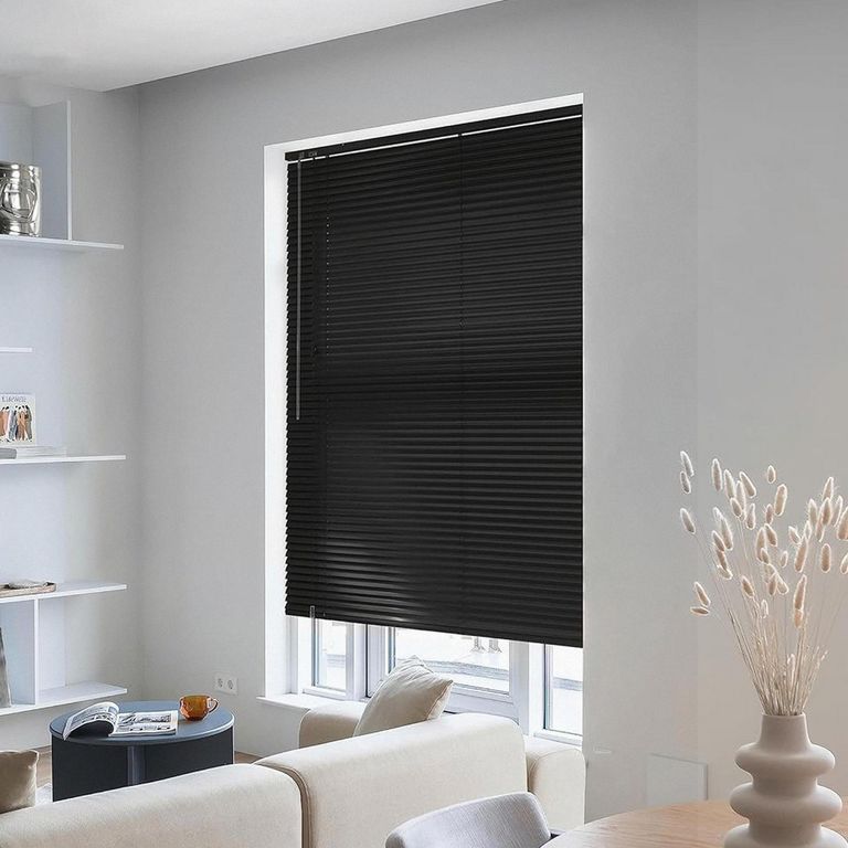 Persiana Horizontal De PVC 100x165cm Negro