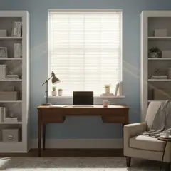 JUST HOME COLLECTION - Persiana Horizontal De PVC 140x165cm Blanco