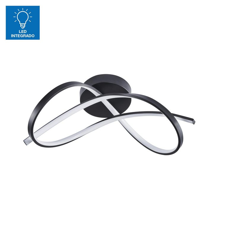 Lámpara de Techo LED Olas Negro