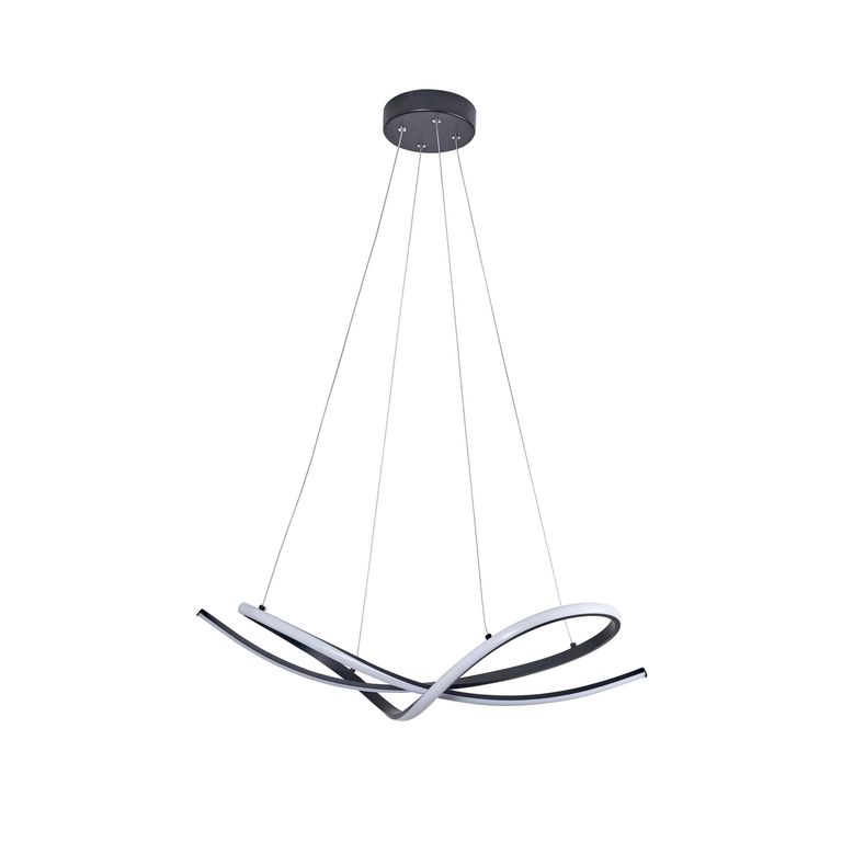 Lámpara Colgante de Techo LED Geometric Negra
