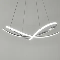 JUST HOME COLLECTION - Lámpara Colgante LED Geométrico Croma
