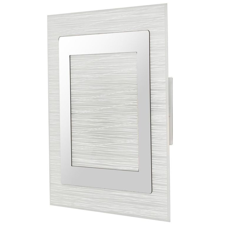 Plafón Cuadrado Classy Cromado 2L E27