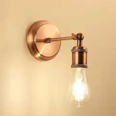 JUST HOME COLLECTION - Braquete de Pared Exterior Peki Cobre 1 Luz E27